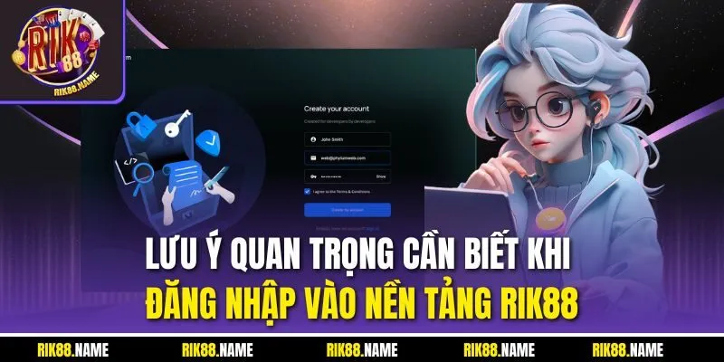Lưu ý quan trọng cần biết khi đăng nhập vào nền tảng RIK88